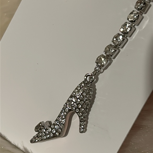 New Betsey Johnson BETSEYS HOLIDAY MISMATCH Crystal High Heels Bow EARRINGS NWT - Picture 10 of 16